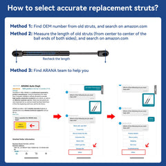 ARANA SX140P15 15lb-force per strut supports confident lid control.