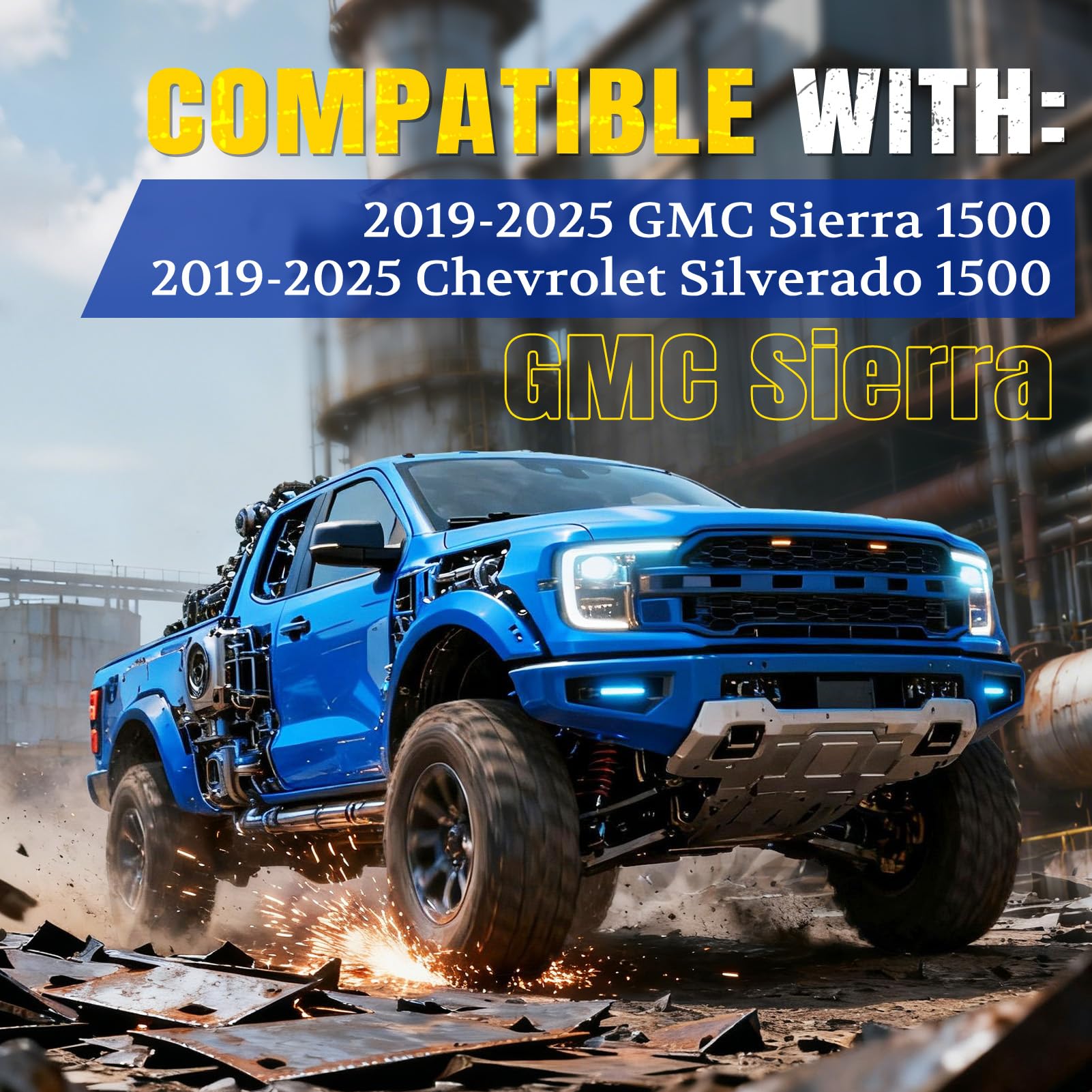 ARANA tailgate assist shock on a GMC Sierra 1500 demonstrating OEM-like fit