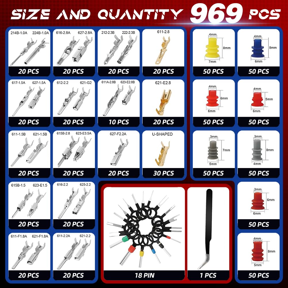 ARASTTA 969pcs 18-pin stripping tools enable precise cable prep.