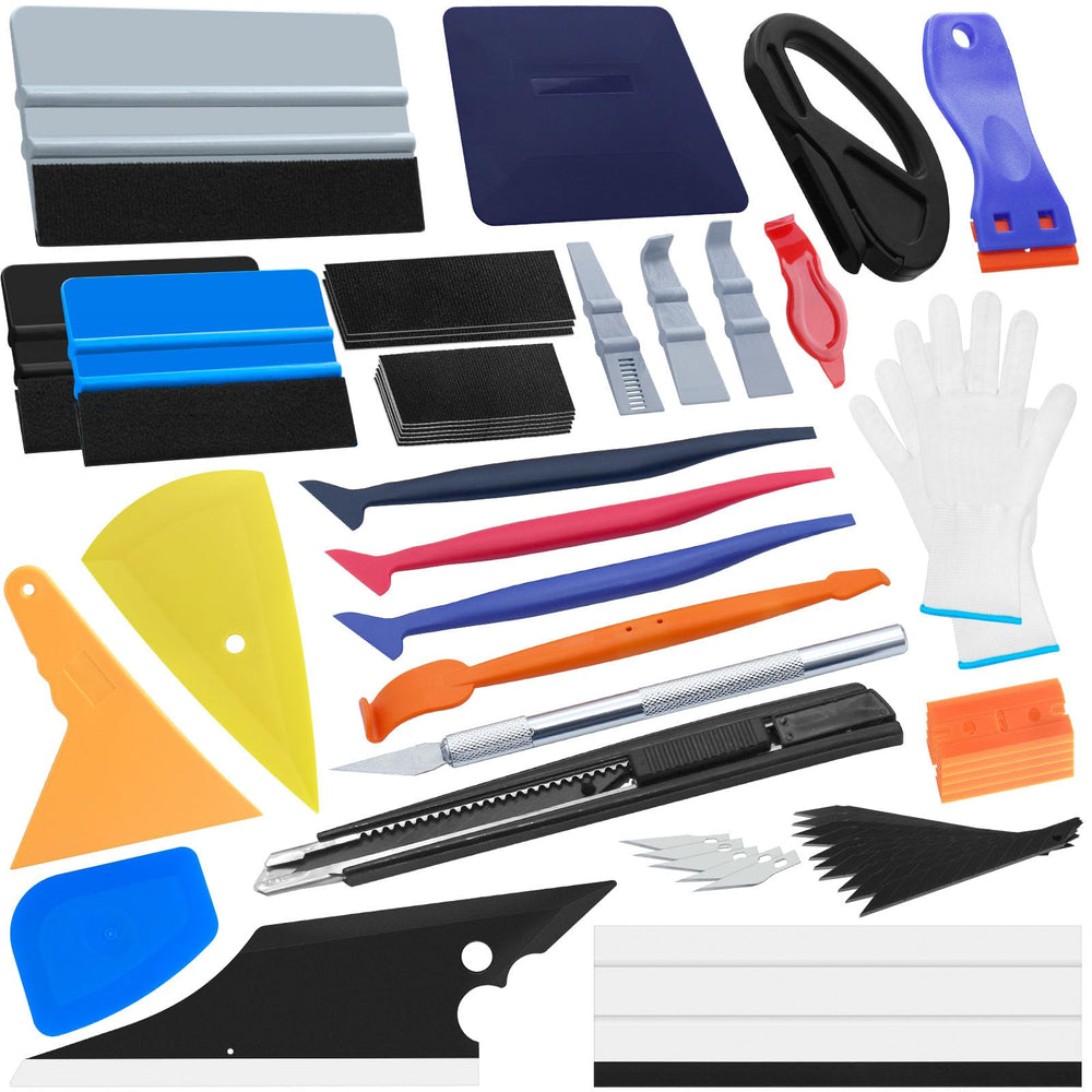 Arayker 27-piece vinyl wrap tool kit for smooth, wrinkle-free application