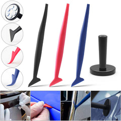 Arayker felt squeegee minimizes scratches on glass and paint.