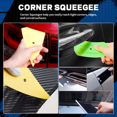 Arayker vinyl wrap gloves provide static-free handling during film application.