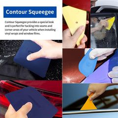 Arayker vinyl wrap squeegee set for even adhesion on curves