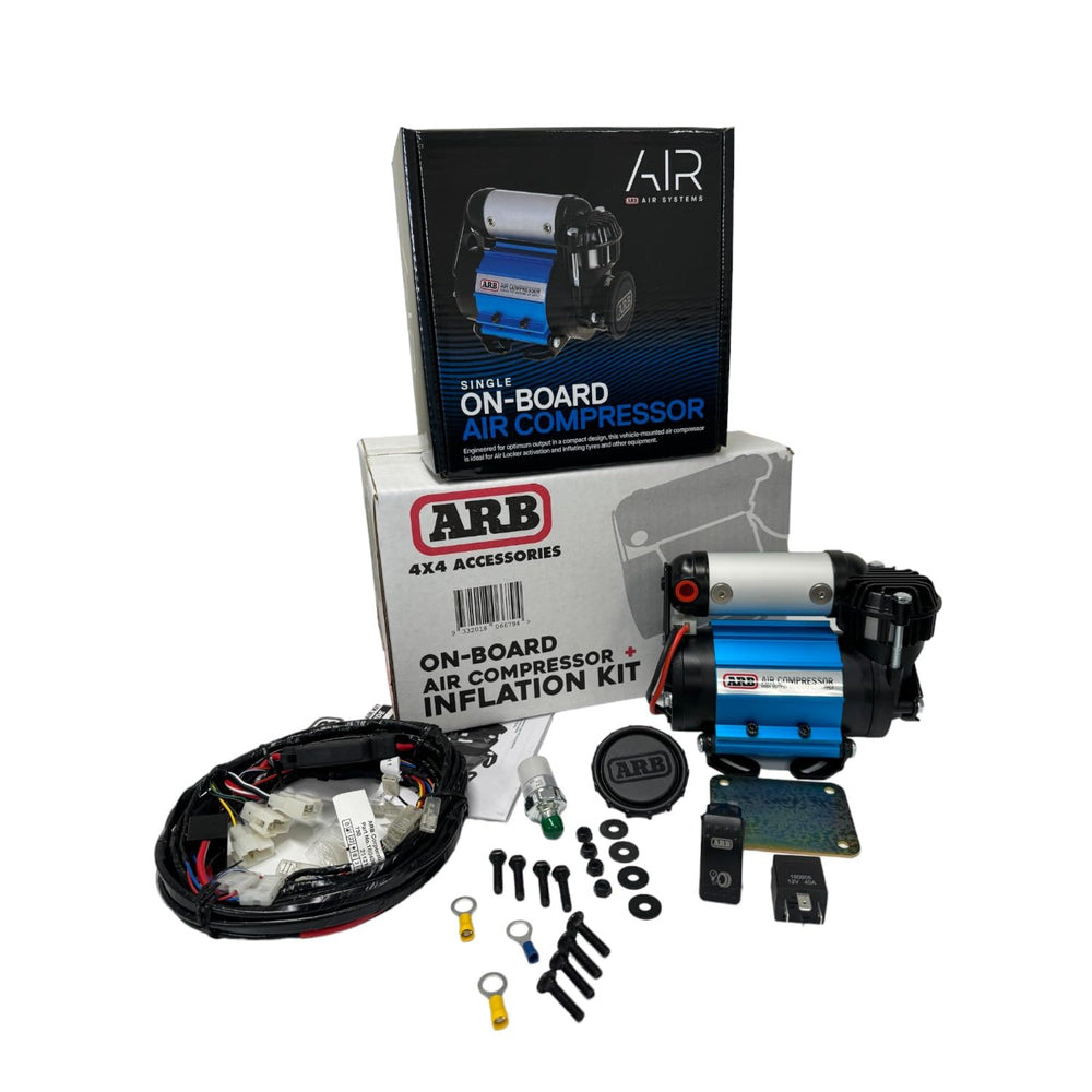 ARB CKMA12 on-board wiring loom ensures reliable power for inflation.