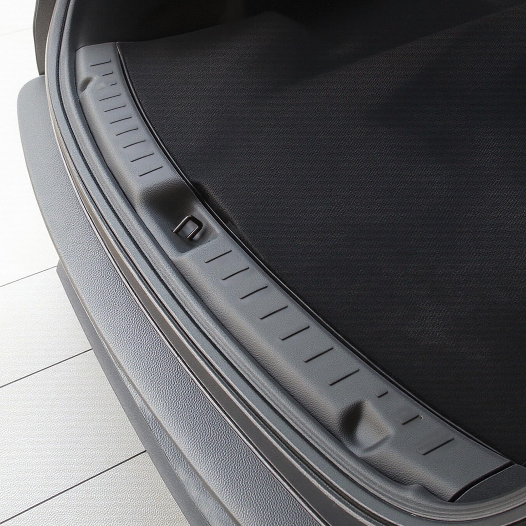 Arcoche trunk sill cover for Model Y Juniper keeps the cargo area pristine