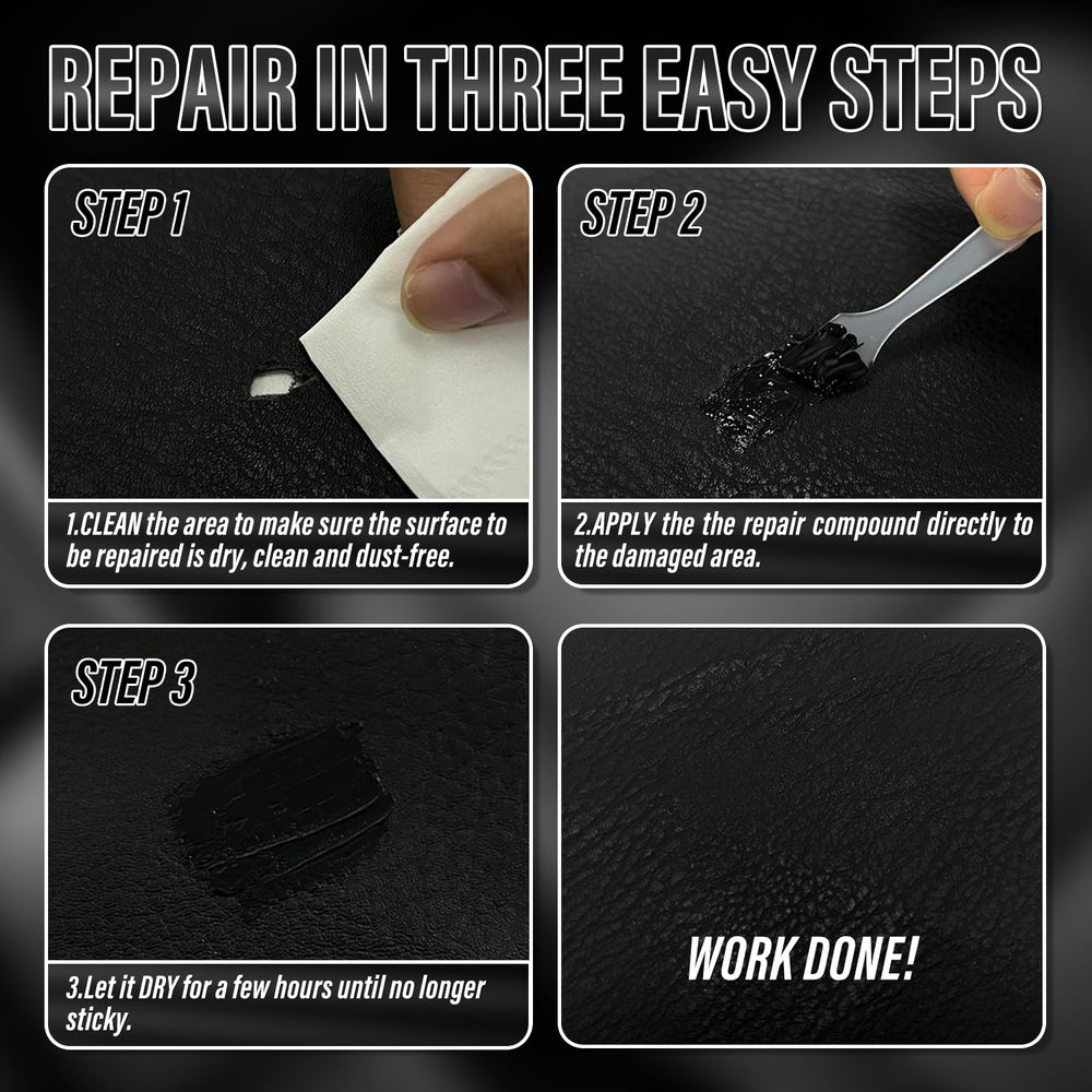 ARCSSAI car seat repair demo shows shade-matched renewal.
