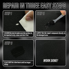 ARCSSAI car seat repair demo shows shade-matched renewal.