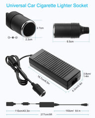 Arecwy car lighter adapter in use powering a 12V device at home or on the road.
