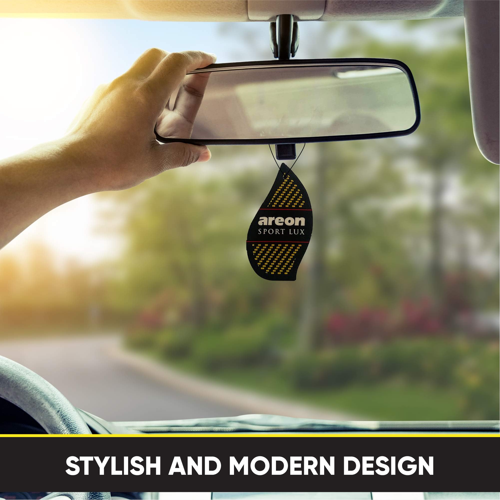 AREON SL-Gold box packaging highlights the 12-pack of air fresheners.