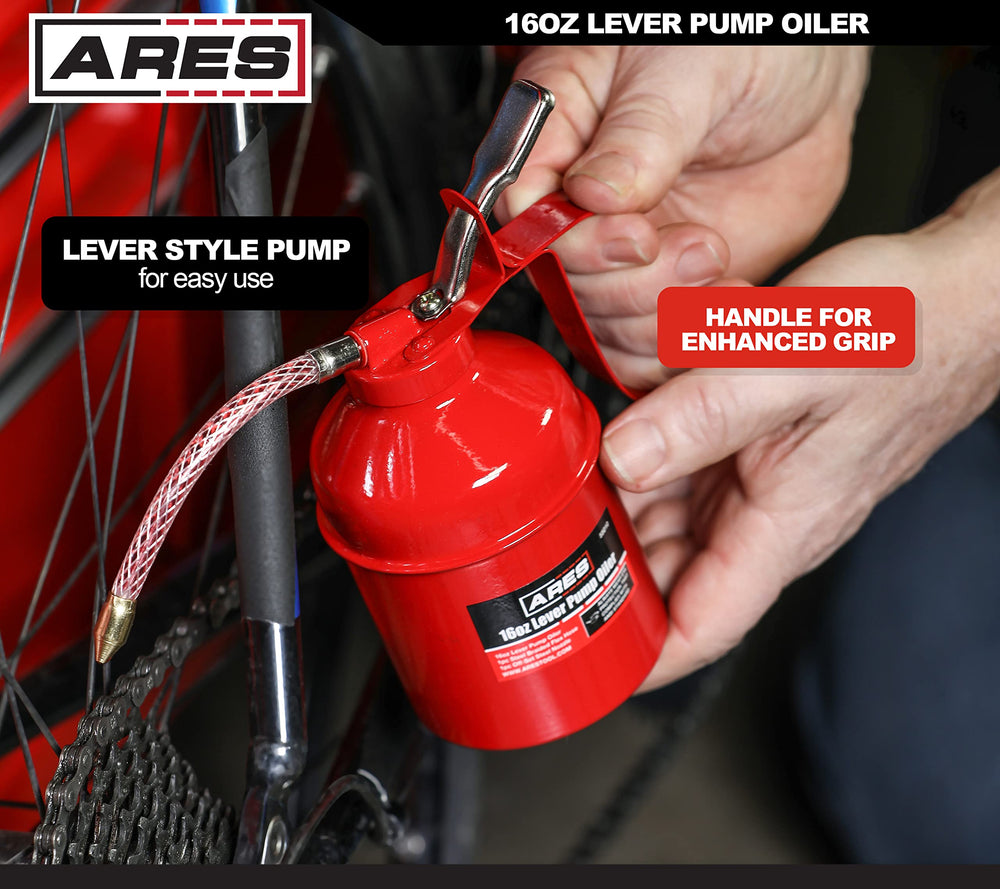 ARES 55010 high-pressure pump ensures smooth oil flow.