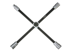 ARES 70092 four-way sliding lug wrench with push-button adjustment for maximum leverage.