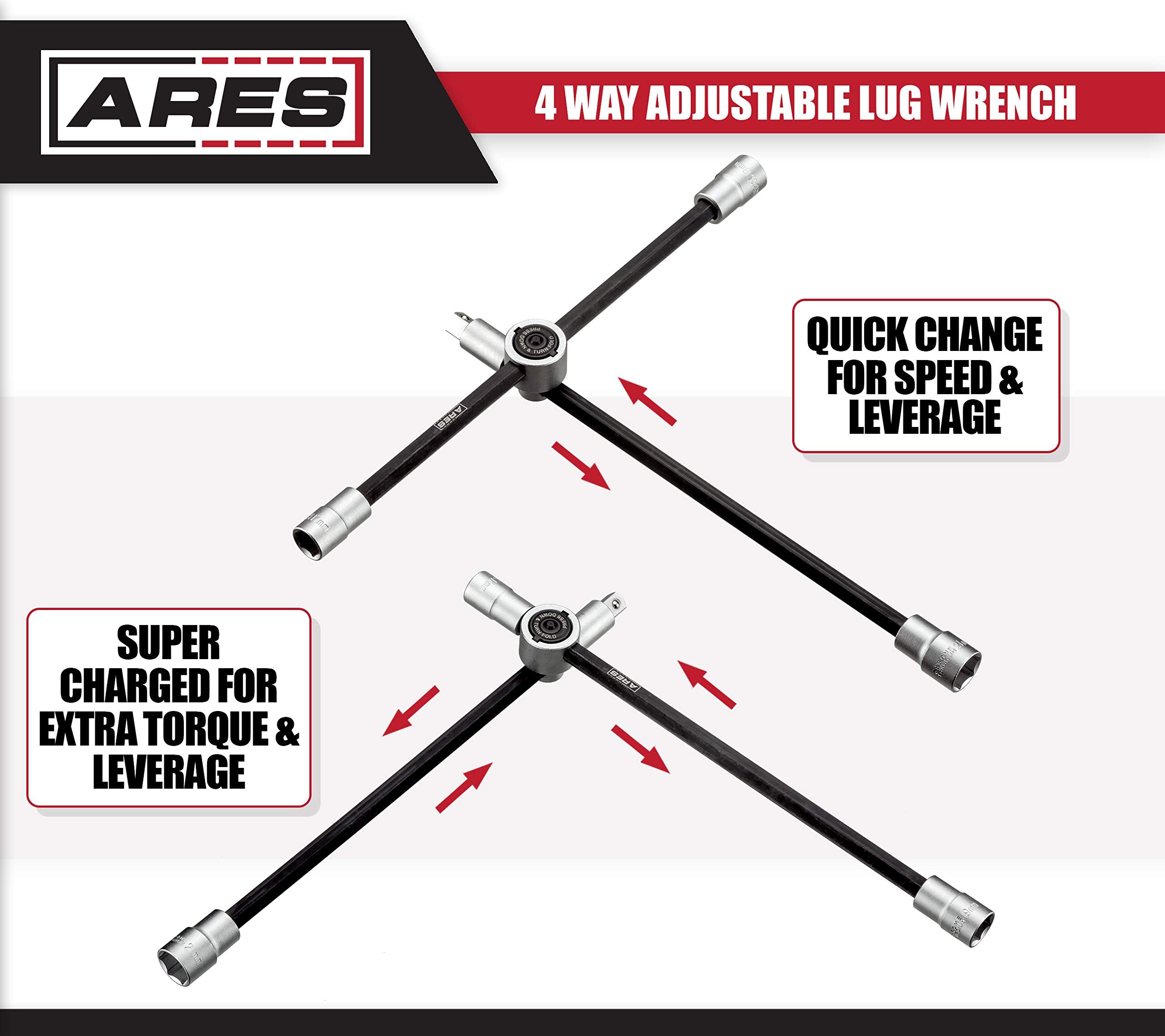 Compact collapsible design of ARES 70092 eases trunk storage.