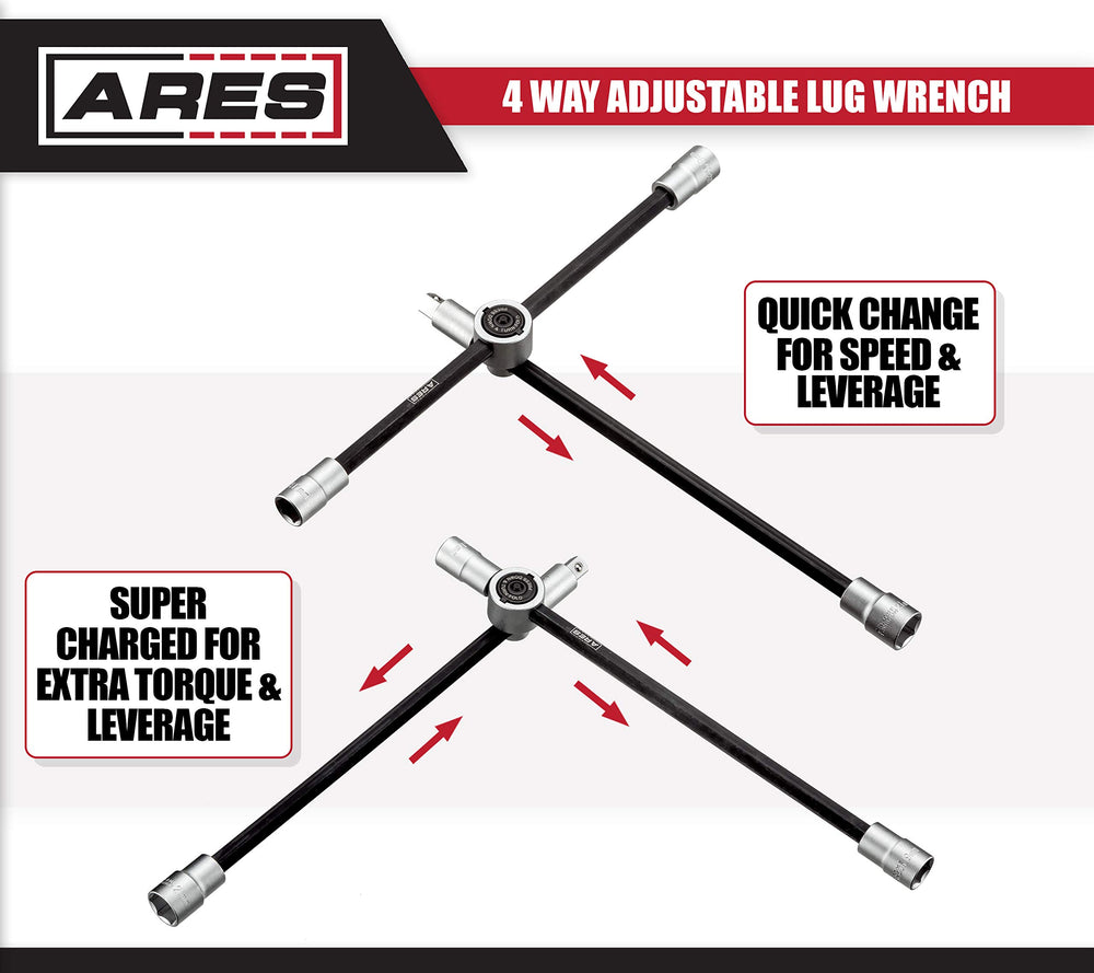 Compact collapsible design of ARES 70092 eases trunk storage.