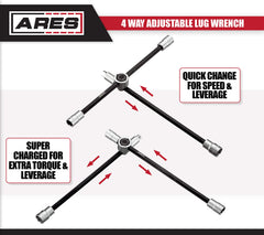 Compact collapsible design of ARES 70092 eases trunk storage.