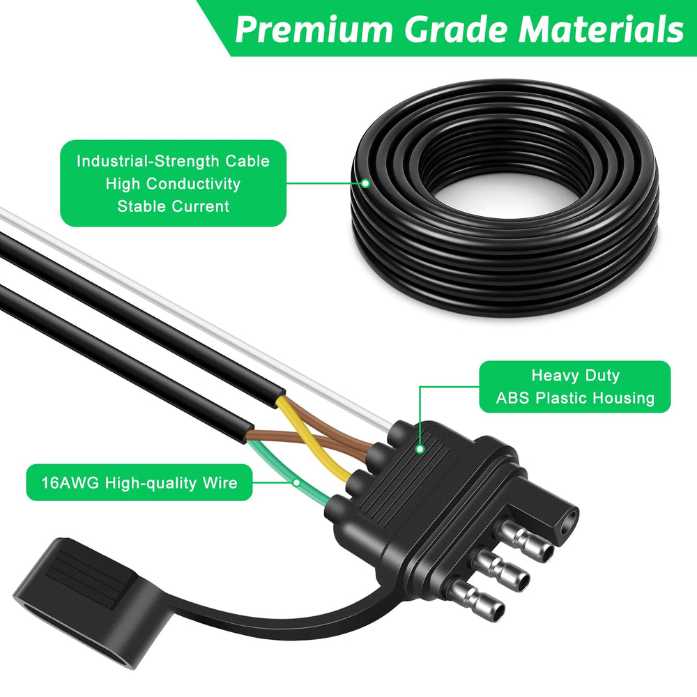 ARIMDOTUL 4-pin 5-wire kit illustrating reliable lighting connections to left and right taillights.