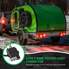 ARIMDOTUL Y-shape design helps fast, clean installation on dual taillights.