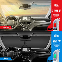 ARISMOTOR folded storage bag keeps the shade compact for easy transport.