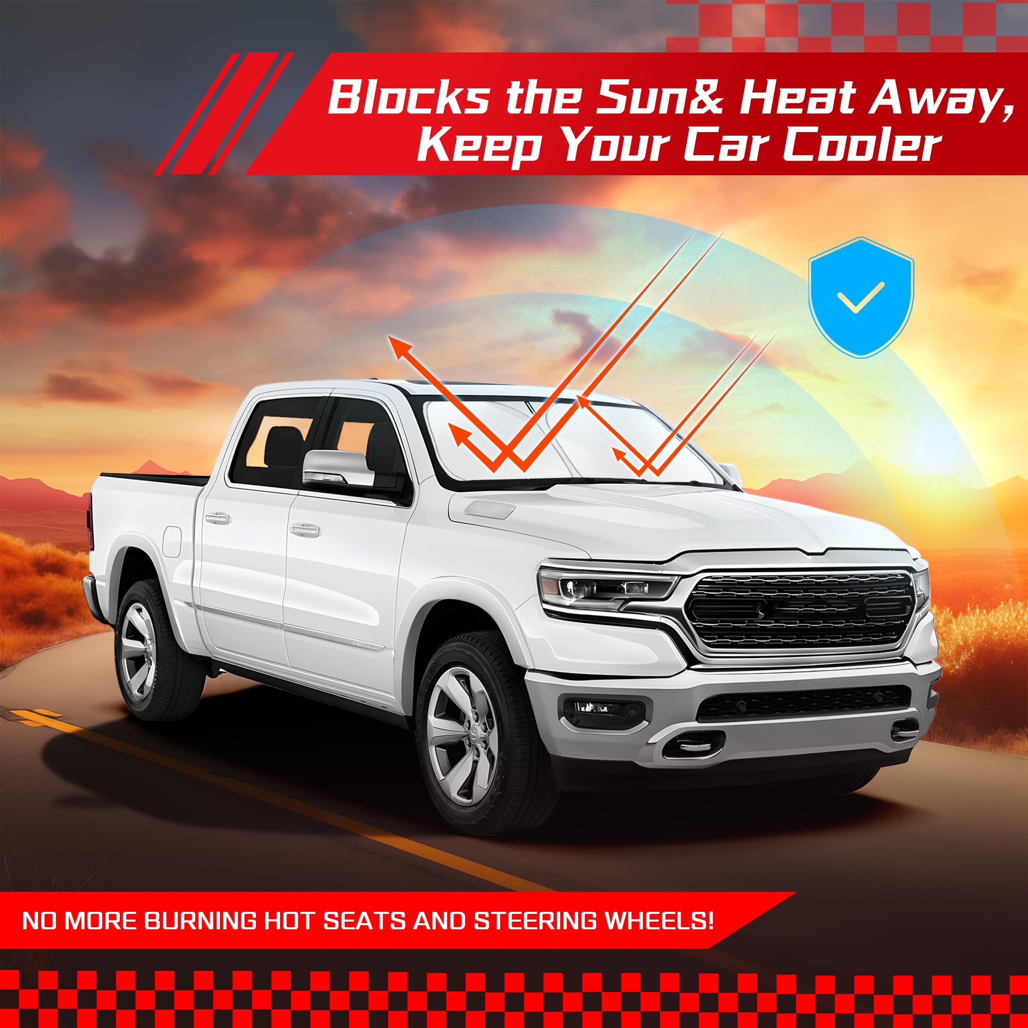 ARISMOTOR interior protection helps maintain cooler cabin on hot days.