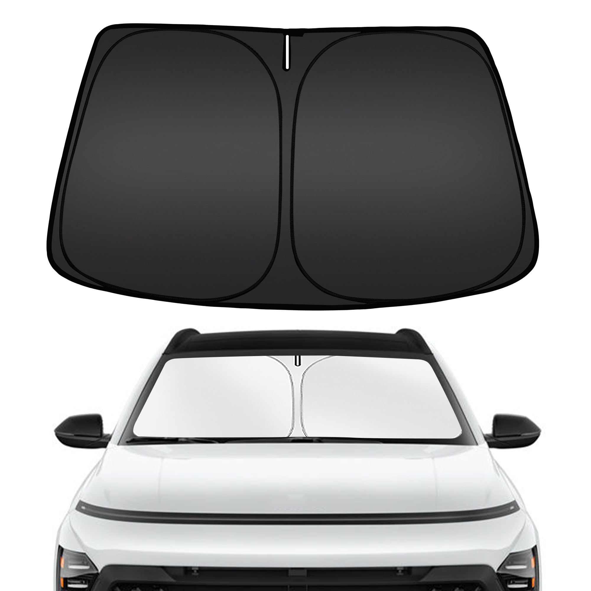 ARISMOTOR Kona windshield sunshade with perfect fit blocks sun and protects interior.