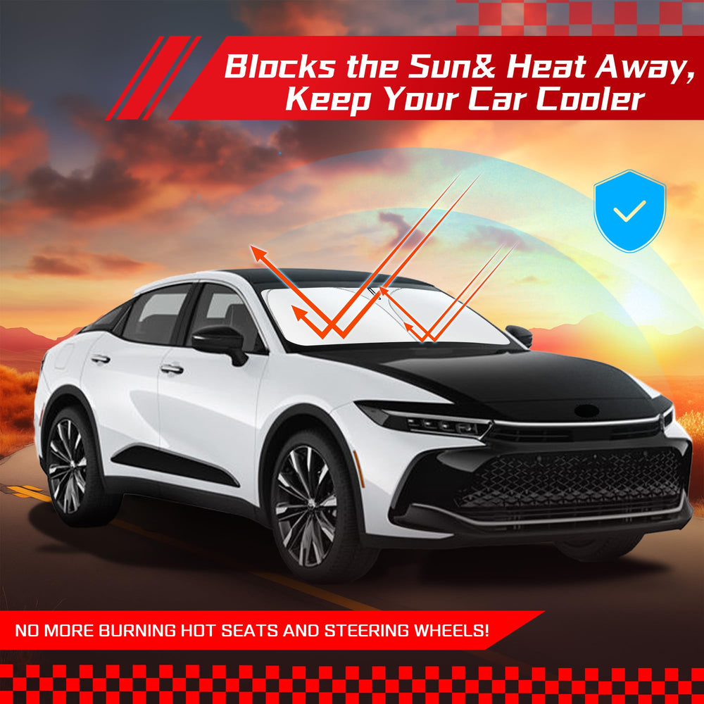 ARISMOTOR UV-ray-blocking shield reduces sun damage to interior