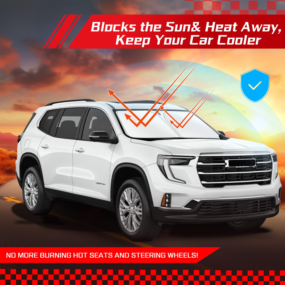 ARISMOTOR UV-ray blocking sunshade for Acadia interior protection