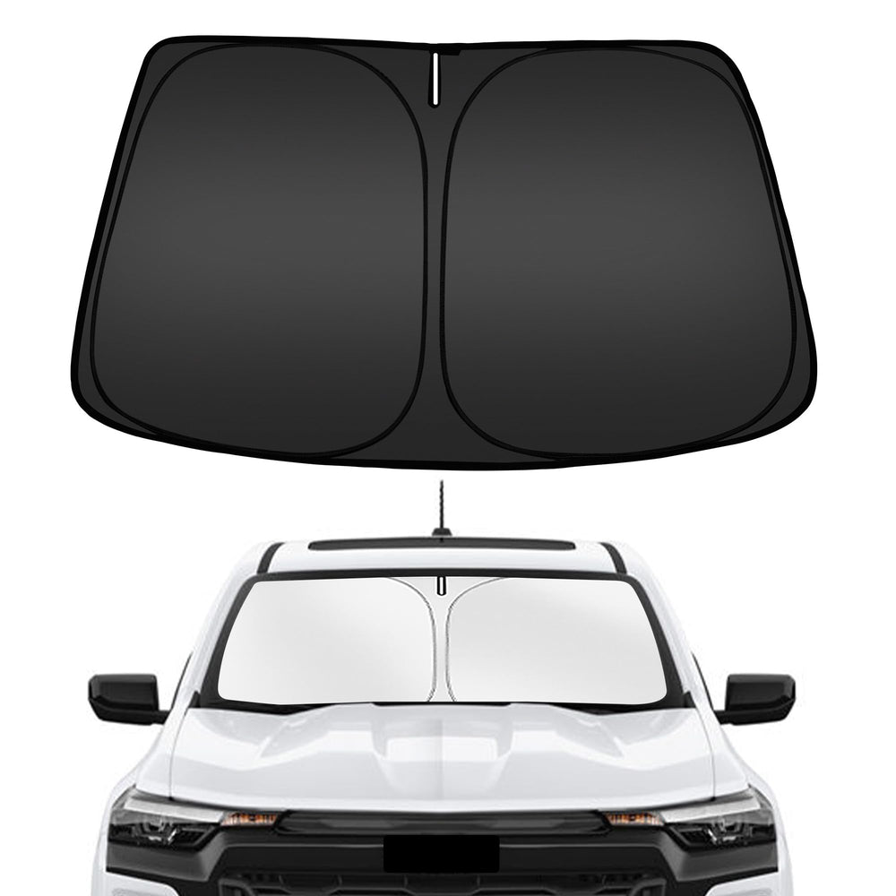 ARISMOTOR windshield sun shade for Colorado provides a custom fit and UV shielding.