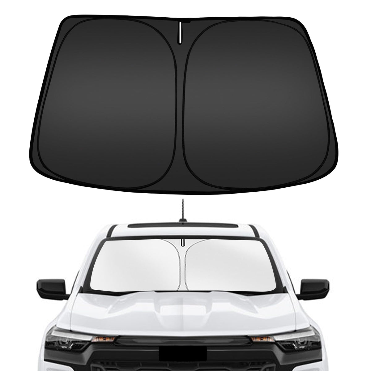 ARISMOTOR windshield sun shade for Colorado provides a custom fit and UV shielding.