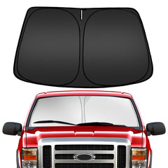 ARISMOTOR windshield sun shade full-coverage for Ford F-Series protects interior from heat