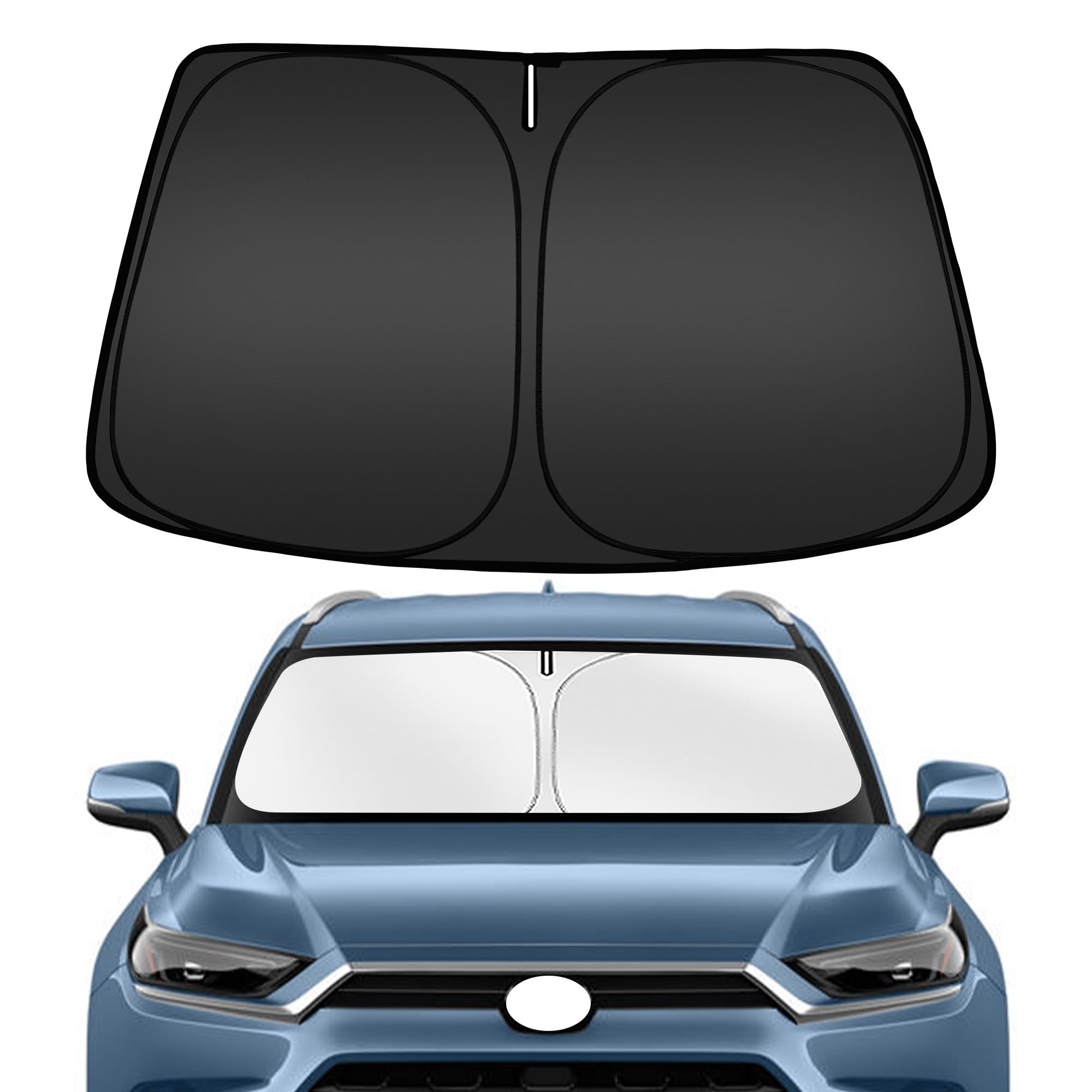 ARISMOTOR windshield sun shade for Grand Highlander front view reduces glare and heat