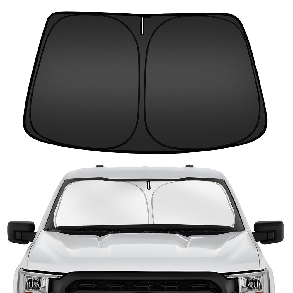 ARISMOTOR windshield sunshade custom-fit for Ford F-150 blocks sun and heat