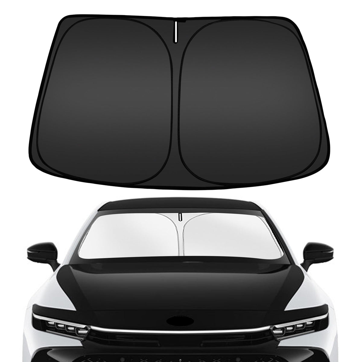 ARISMOTOR windshield sunshade for Toyota Crown 2023-2026 with full-coverage UV protection