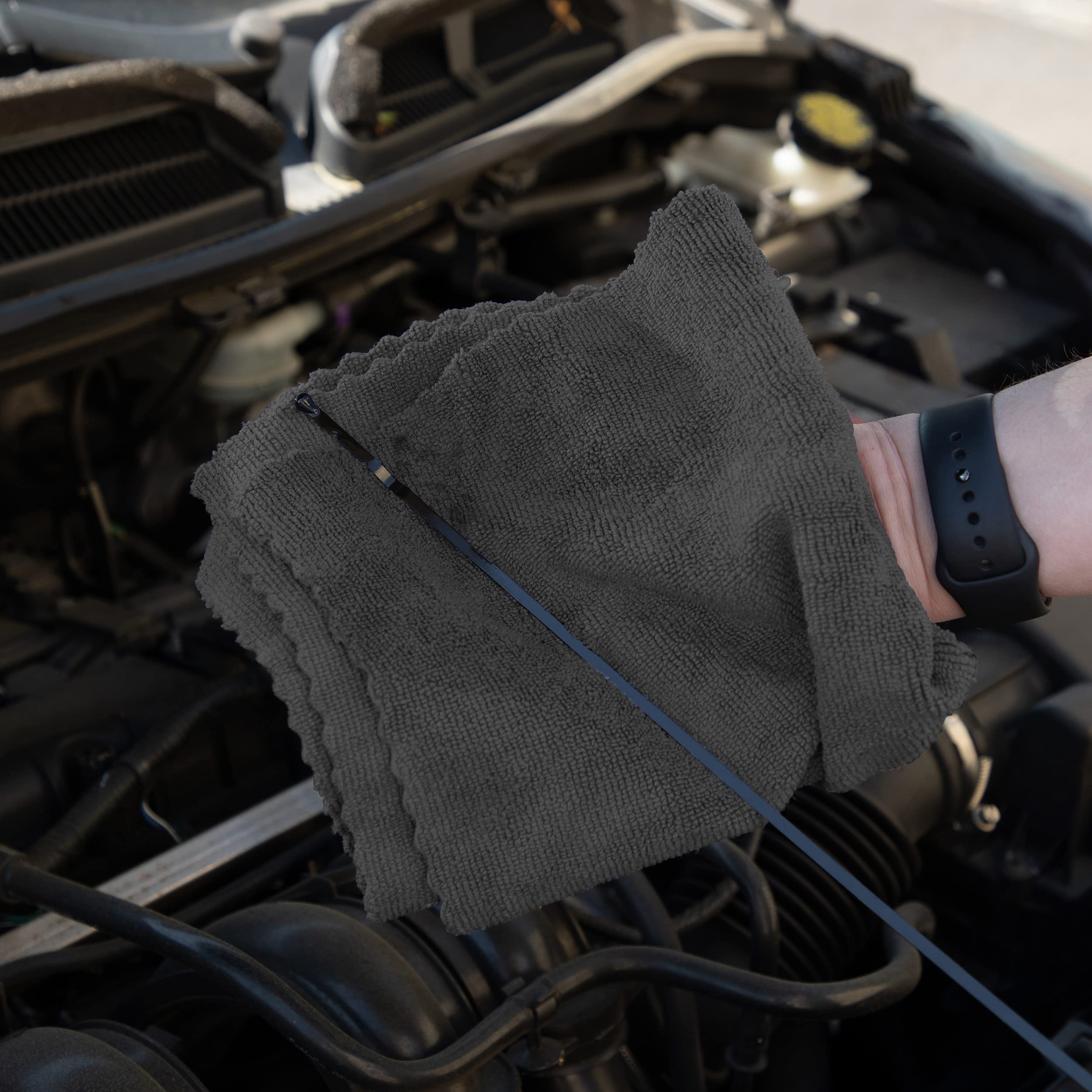 Arkwright Smart Rags care instructions: wash with microfiber, air or low heat dry.