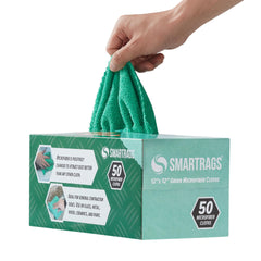 Arkwright Smart Rags used on glass for smear-free windows
