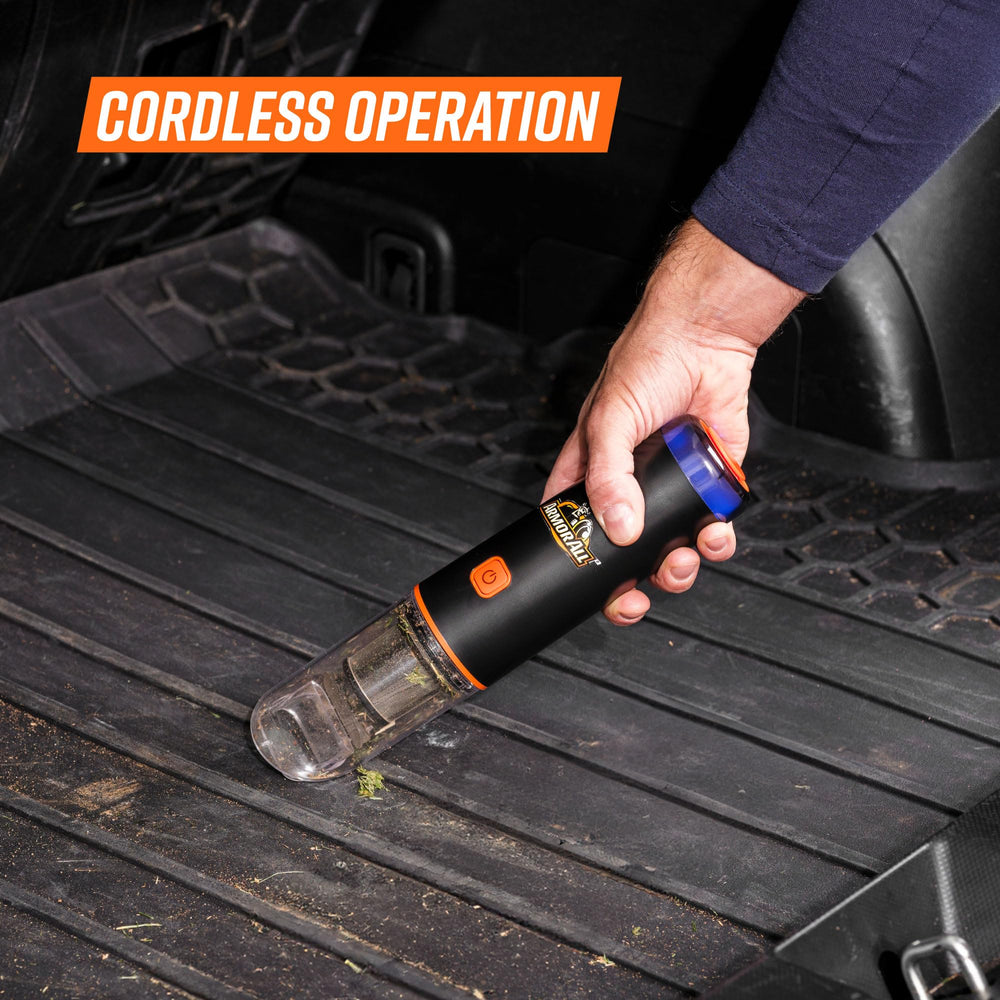 Armor All AA07V2 reusable cartridge filter traps dust to protect the motor.
