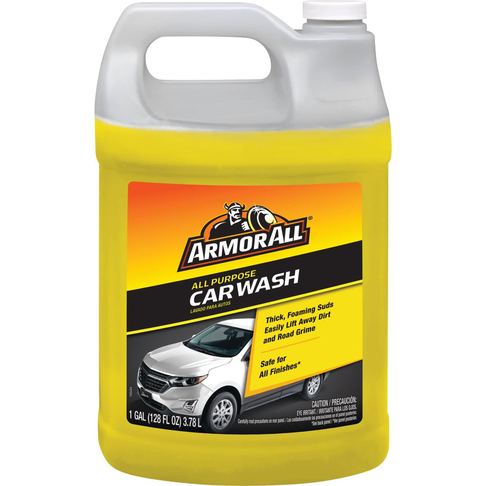 Armor All All-Purpose Car Wash bottle with thick foam lifts dirt for a cleaner finish.