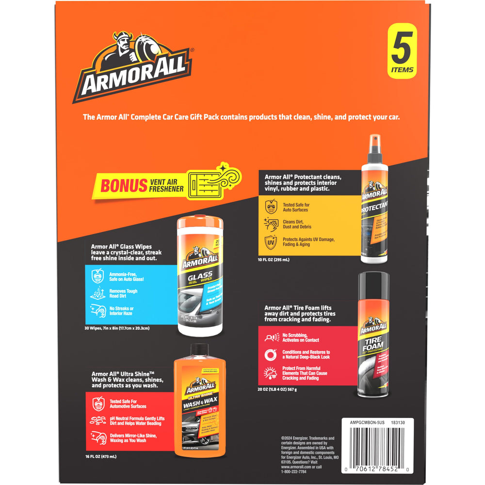Armor All car cleaning wipes collection ideal for quick on-the-go touch-ups.