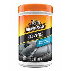 Armor All car glass wipes canister for crystal-clear visibility on any window.