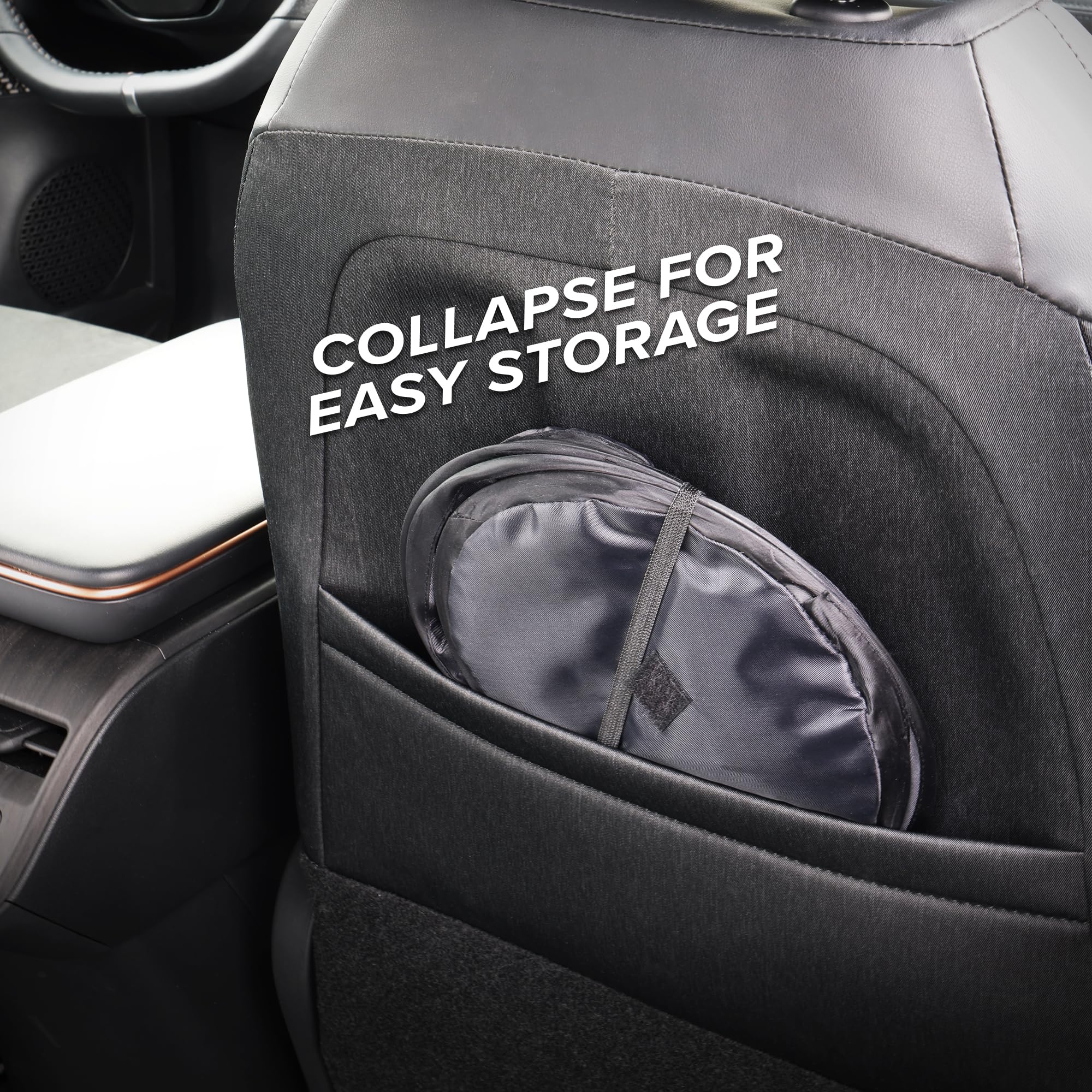 Armor All collapsible metal frame enables quick setup and compact storage.