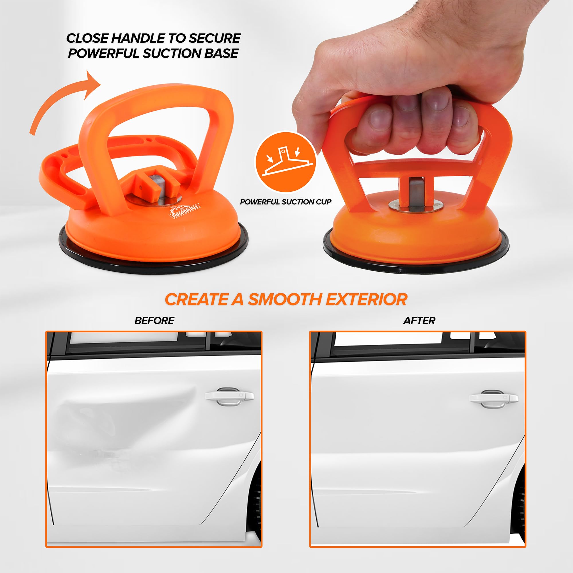 Armor All Mini Dent Puller 2-4 inch in tight spots.