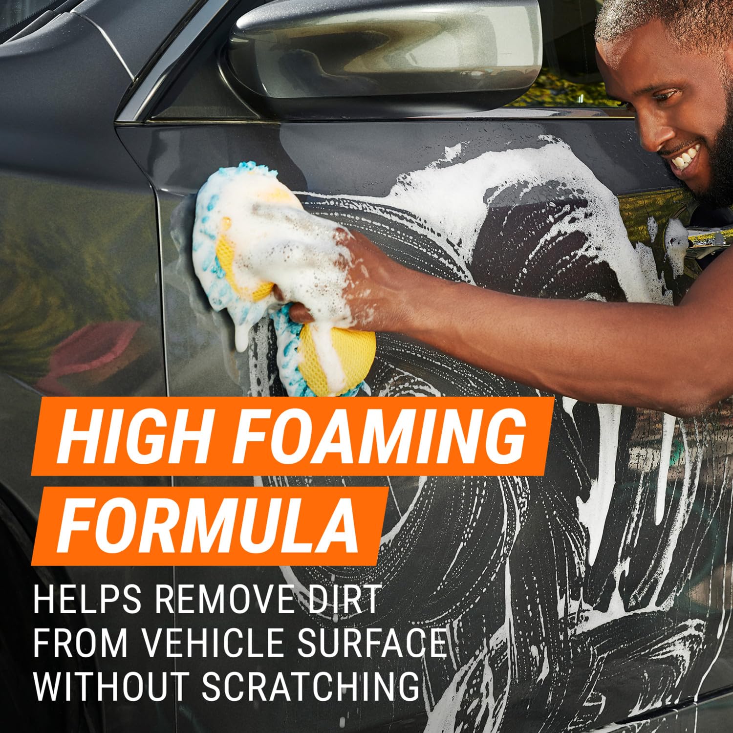 Armor All Ceramic Car Wash removes dirt, grease, tar for a refreshed surface.