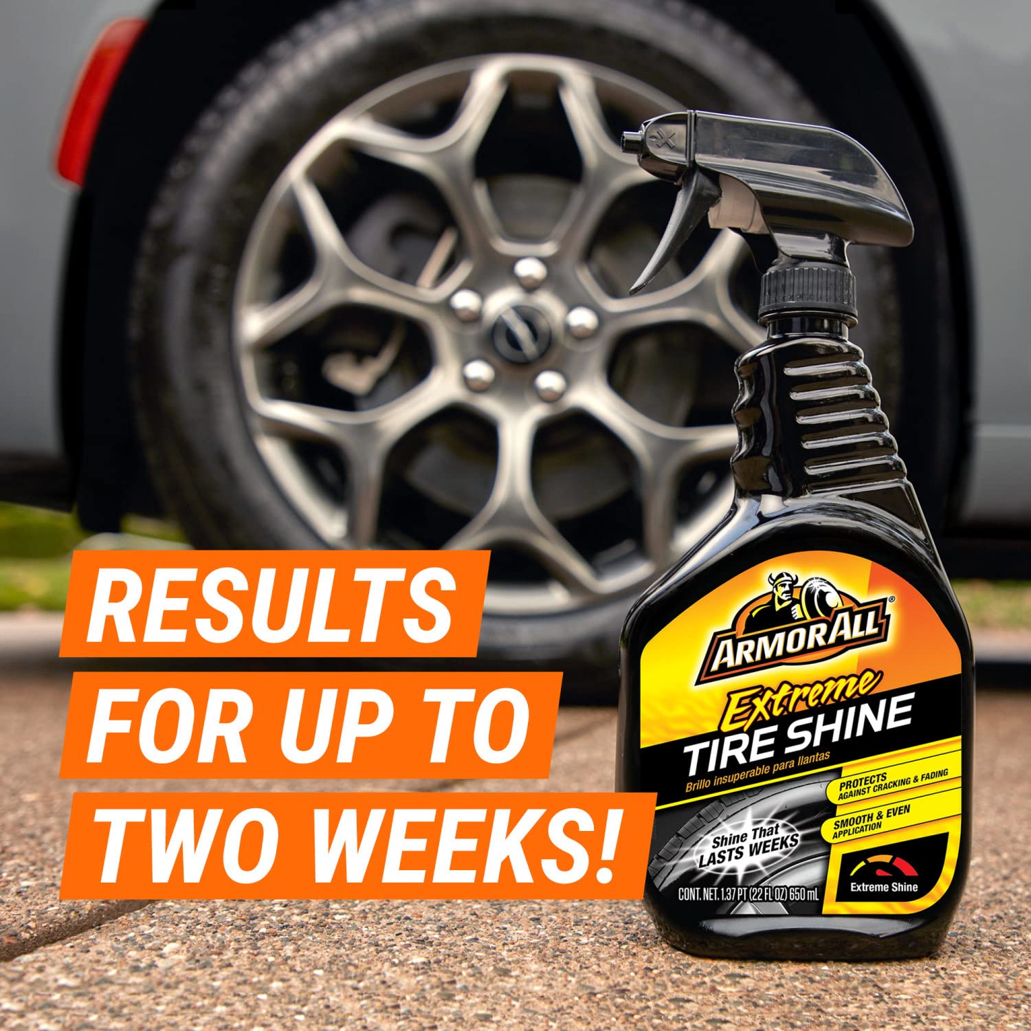 Practical tips for applying Armor All Extreme Tire Shine Spray on tires