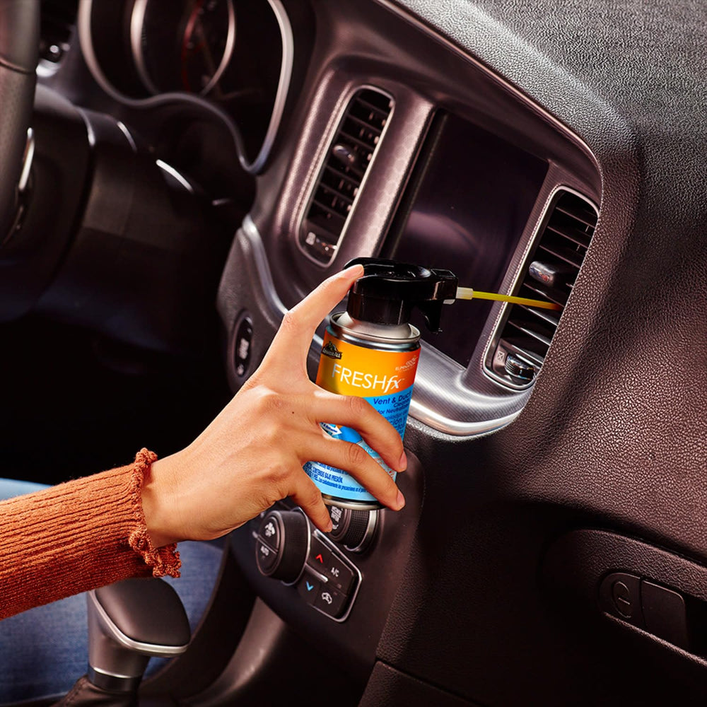 Armor All Fresh FX spray into vents neutralizes odors at the source