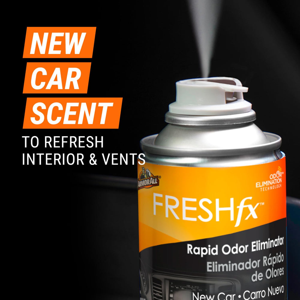 Armor All Fresh Fx Spray nozzle in action during use.
