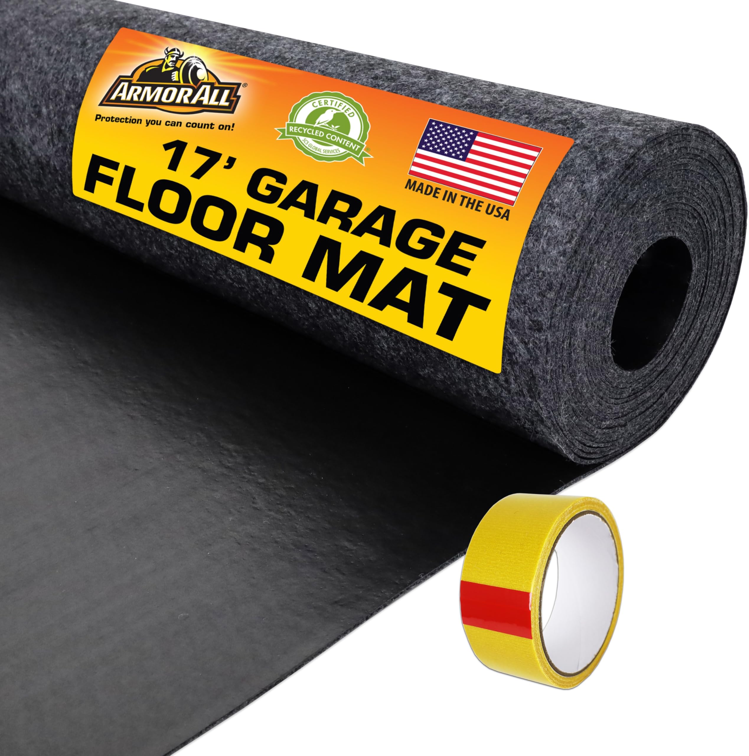Armor All Garage Floor Mat full view showing broad coverage protecting garage floors from spills