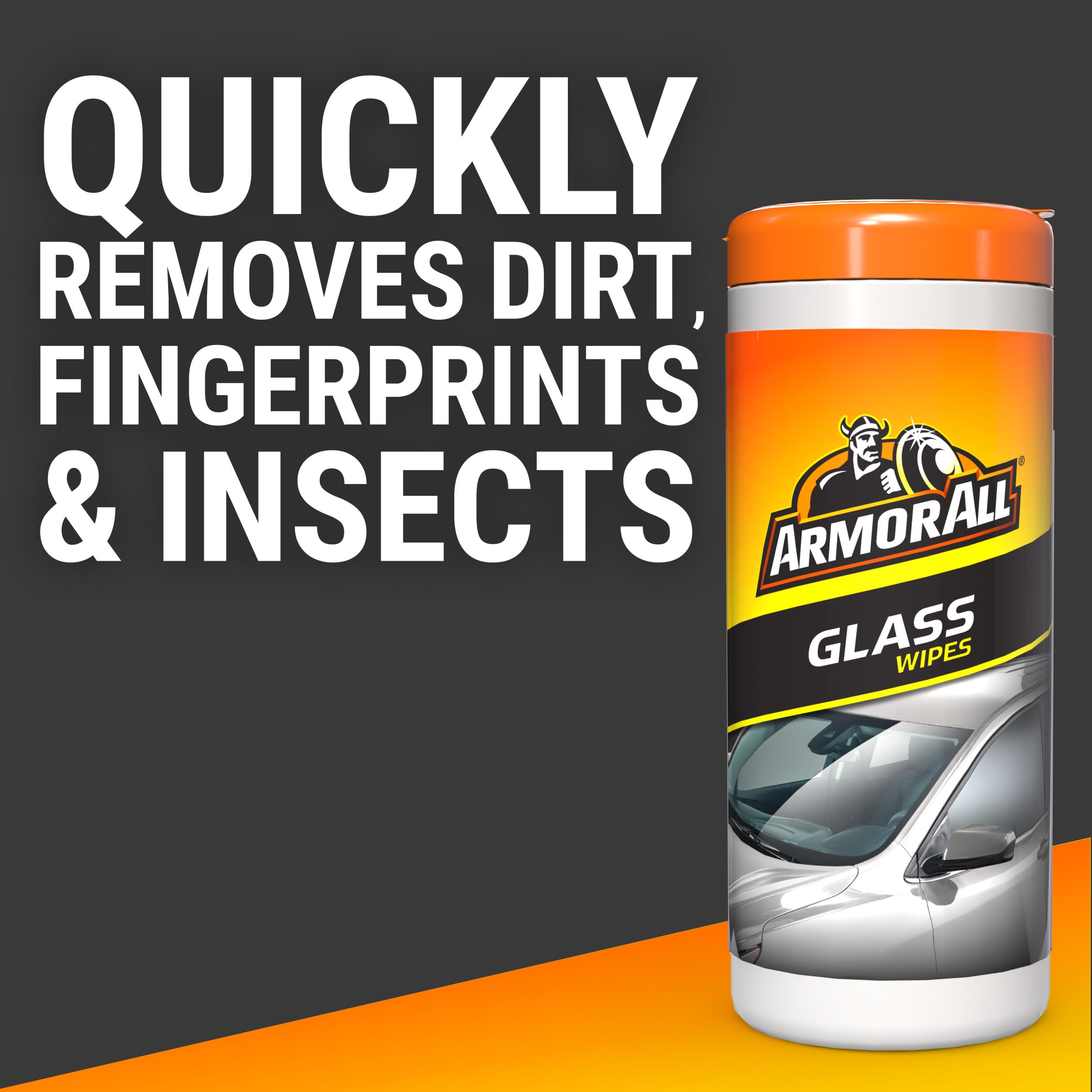 Armor All fingerprint removal for clearer reflections on car windows.