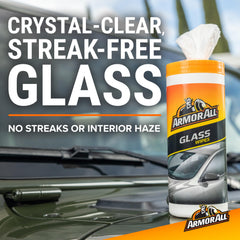 Armor All glass wipes fog-free windows for safer daytime driving.