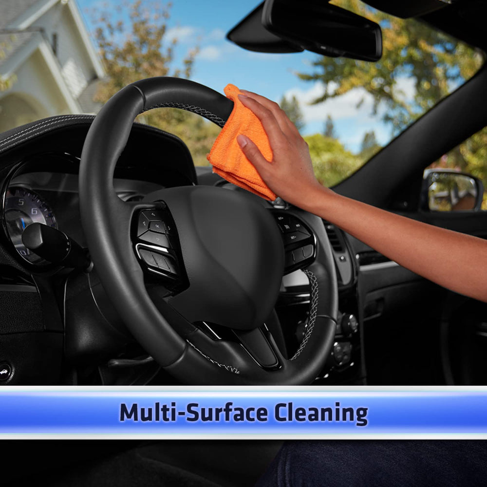 Spray action of Armor All Interior Detailer refreshes fabric and vinyl textures