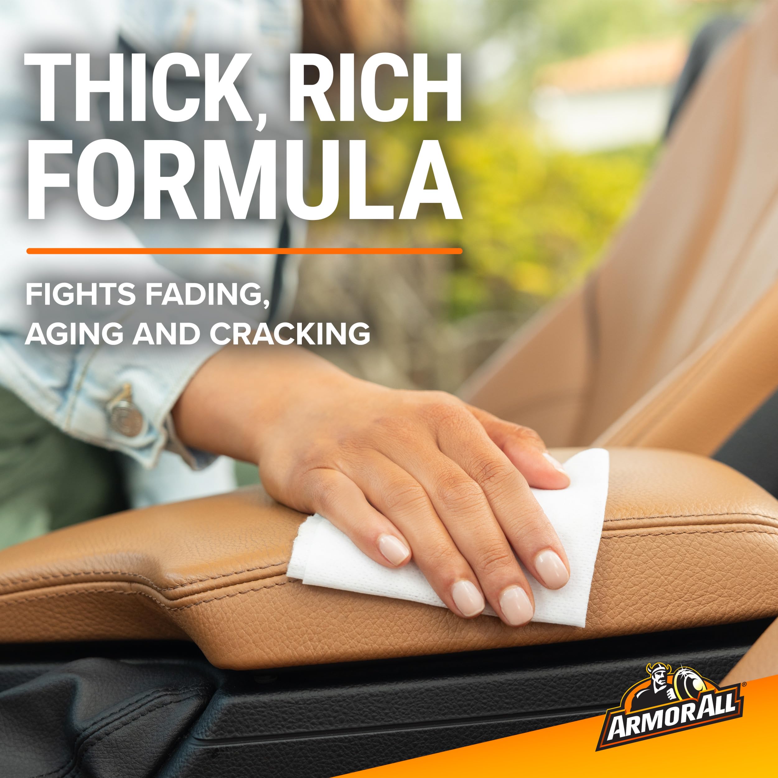 Armor All Leather Care Wipes apply evenly to leather surfaces