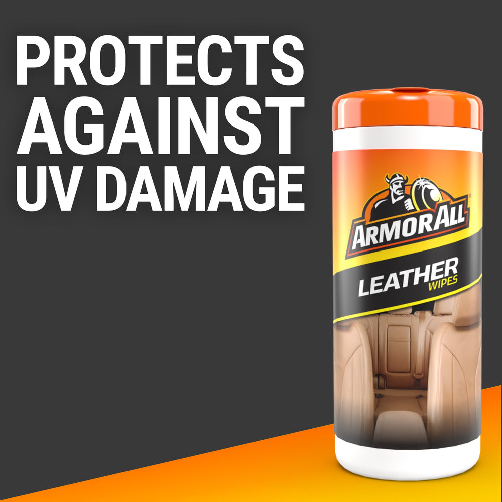 Armor All Leather Care Wipes Moisture Lock lid protects wipes from drying