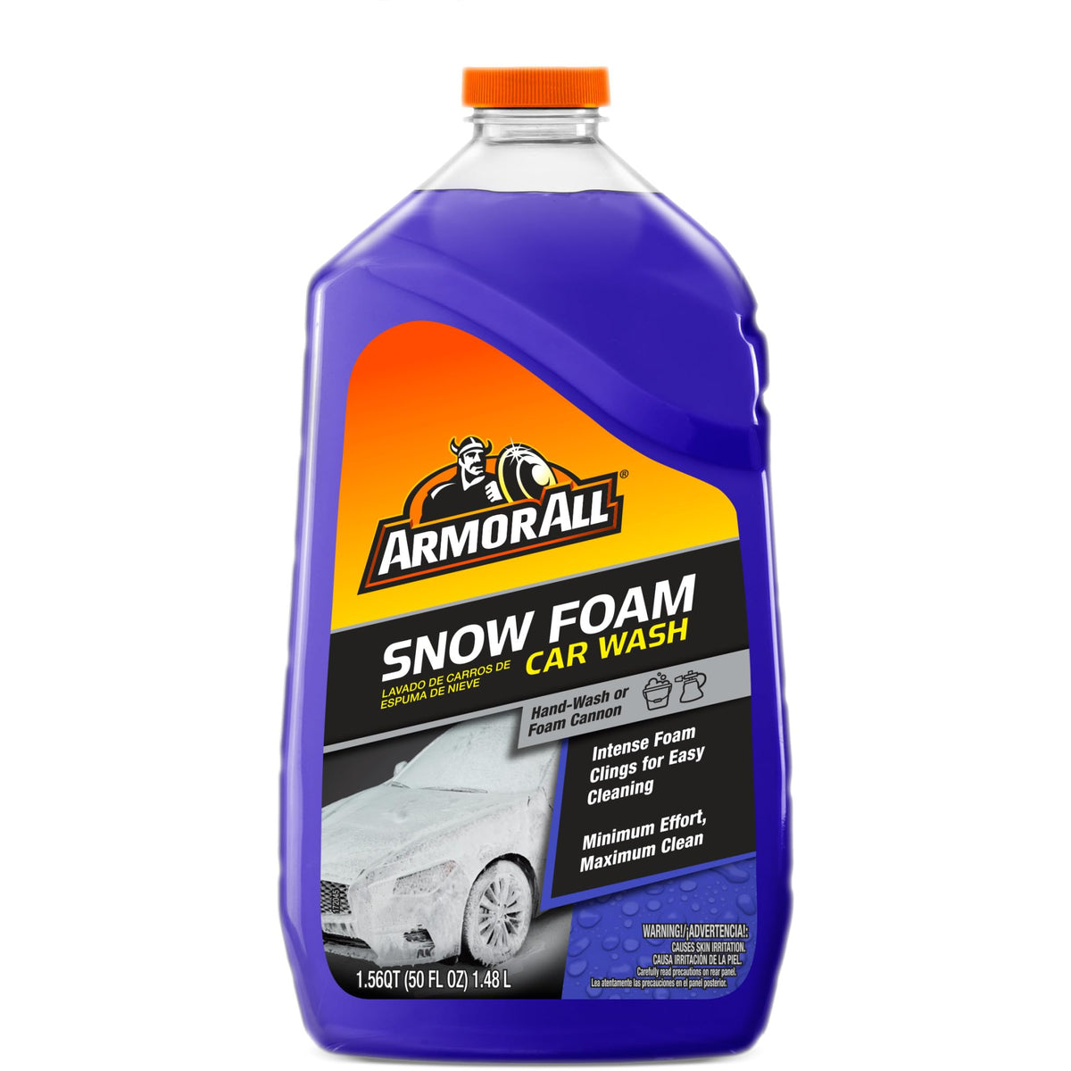 Armor All Snow Foam Bottle shows concentrated cleaning for a foamy car wash.